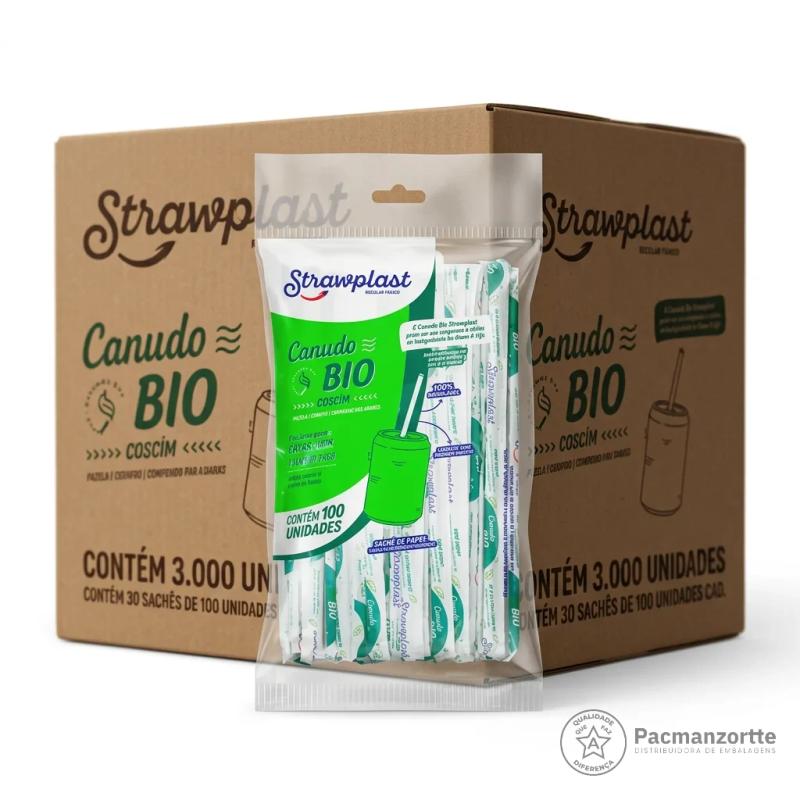 Canudo de Plástico BIO Garrafa
