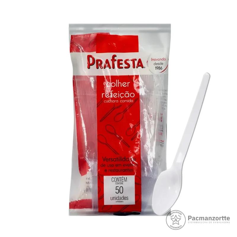 Colher Refeição Branco / (245) Cristal