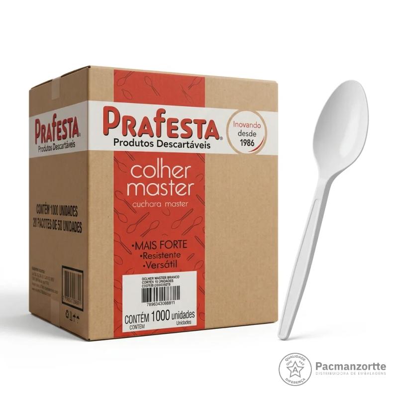 Colher Refeição Master Branco Neutro
