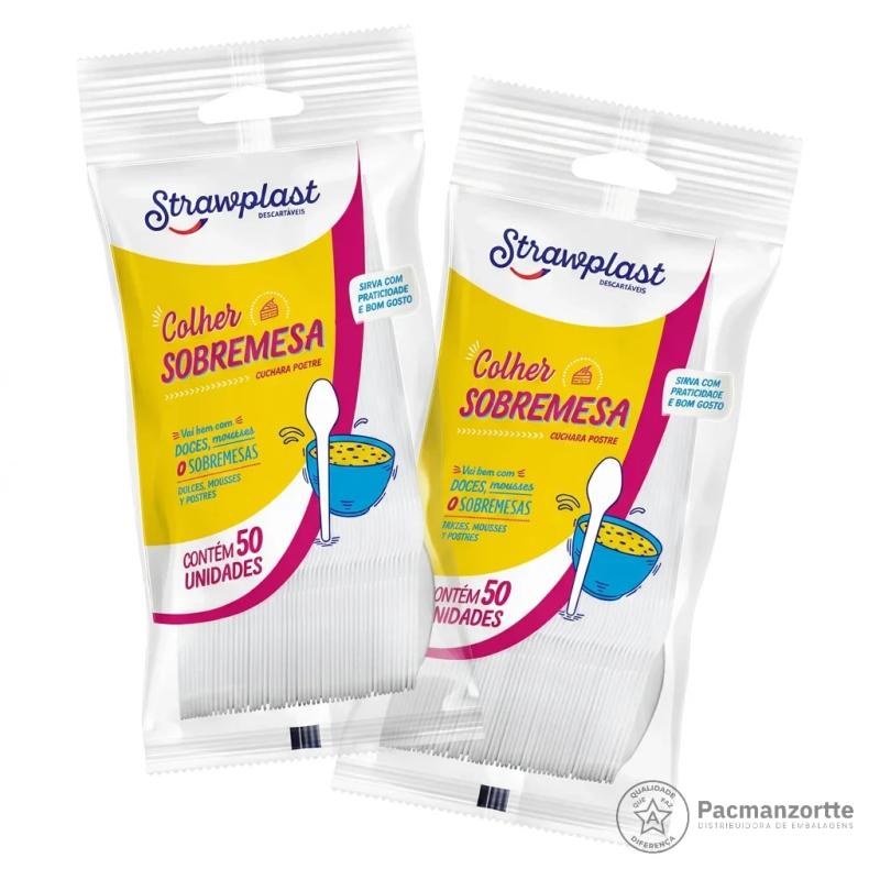 Colher Sobremesa Branco / (247) Cristal