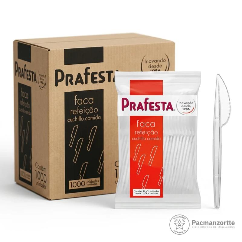 Faca Refeição Branco / (1945) Cristal
