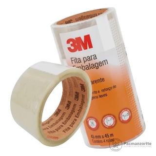 Fita de Embalagem Transparente 45MM x 45M — Pacmanzortte