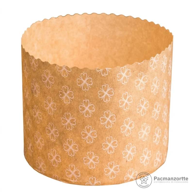 Forma de Papel Forneável Forma de Panettone 100G 70X60MM
