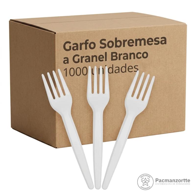 Garfo Sobremesa a Granel Branco