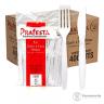 Kit Garfo/faca Refeição Branco miniatura 1