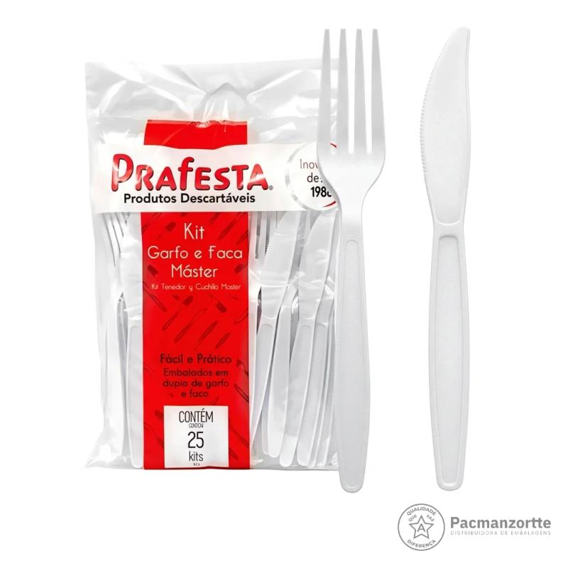 Kit Garfo/faca Refeição Branco