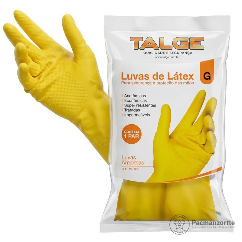 Luva de Limpeza Amarela G