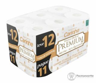 Papel Higiênico Carinho Premium - Fardo C/ 4 Pacotes X 12 Rolos — Pacmanzortte
