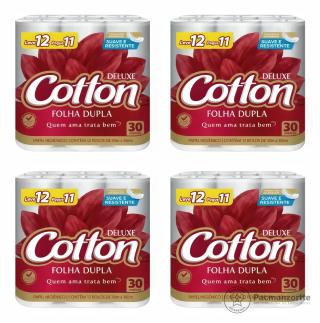 Papel Higiênico Cotton - Fardo C/ 4 Pacotes X 12 Rolos — Pacmanzortte