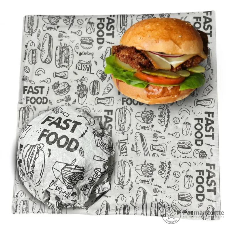 Papel para Embrulhar Lanches Chiara