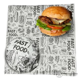 Papel para Embrulhar Lanches Chiara — Pacmanzortte