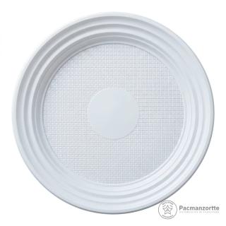 Prato Plástico 15CM Branco Totalpack — Pacmanzortte