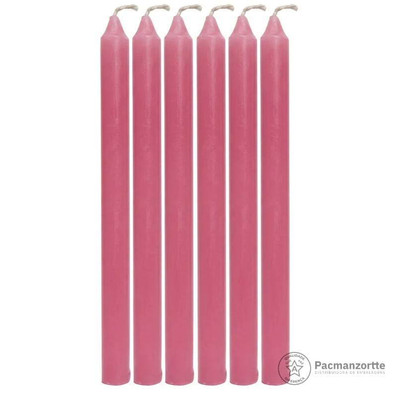 Vela Palito Rosa